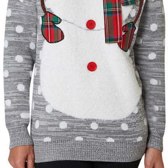 Ugly XMAS Christmas Holiday Sweater Snowman Snow A - Picture 8 of 12